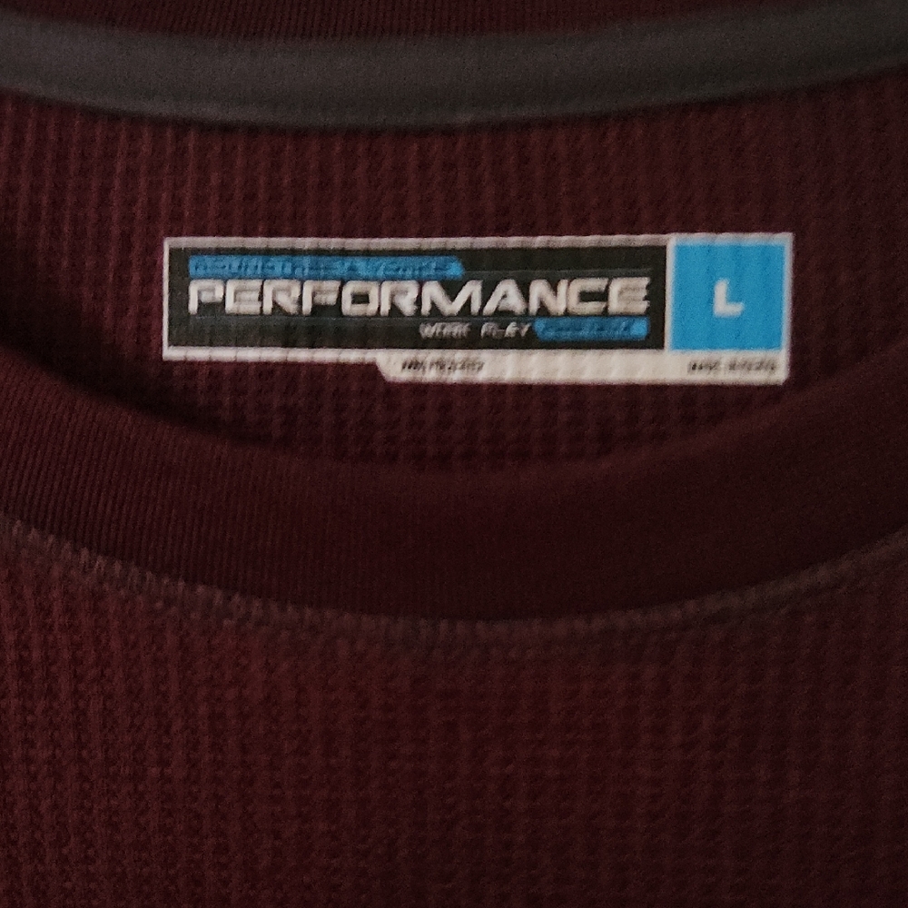 Performance Maroon Long Sleeve Shirt